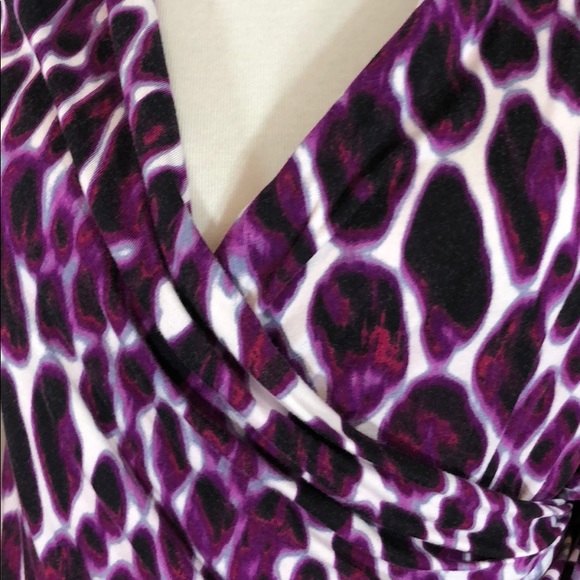 Faux wrap Calvin Klein knit top - Picture 3 of 6